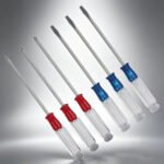 6Pcs Screwdriver Set with Magnetic Cross and Flat Tips, Anti-Slip Transparent Handles, for Home Repair and Furniture Assembly DI