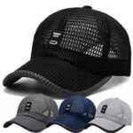 Summer Baseball Cap UV Protection Sun Visors Hat Breathable Mesh Outdoor Hiking Fishing Cap Adjustable Snapback Sun Cap Hat